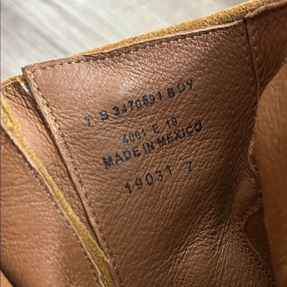 Frye Tan Combat & Moto Boots - Picture 11 of 12